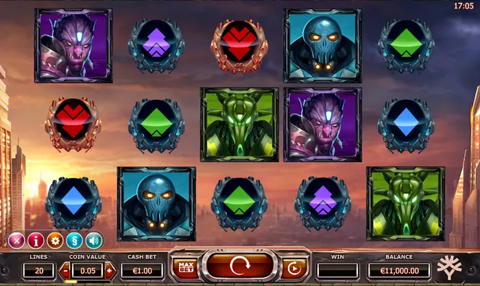 super heroes slot game