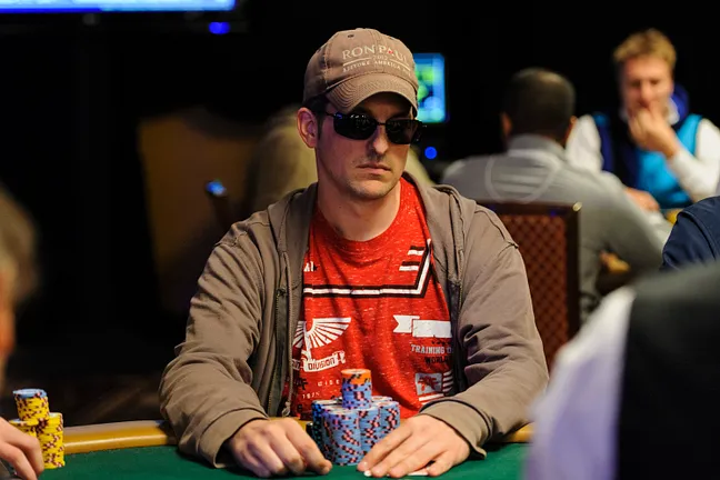 Paul Wasicka earlier in the series in a $1,500 no-limit hold'em event.