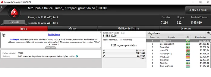 Grinders Brasileiros Detonam Principais Torneios do PokerStars 102