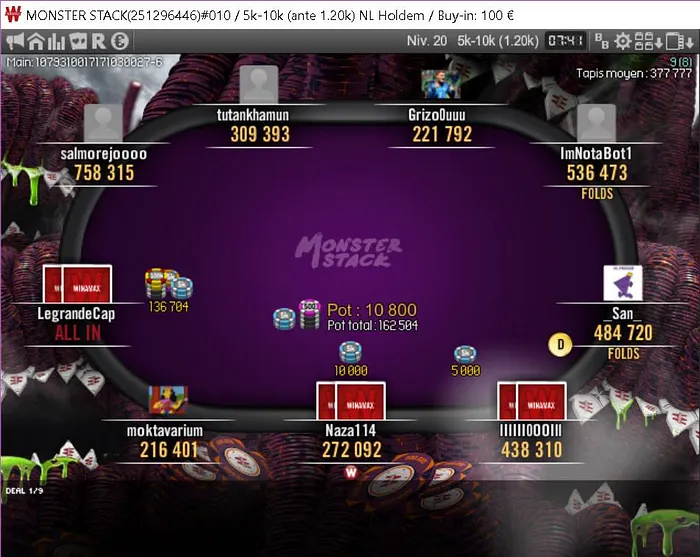 3 Mesas Finais e €5,441 para João "Naza114" Vieira na Winamax & Mais 103