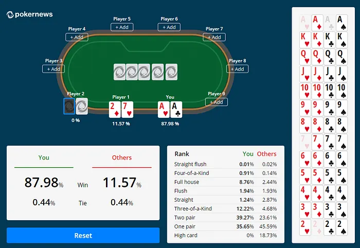 Poker Tools poker odds calculator