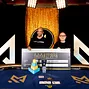 Richard Yong presents the winner cheque to Phil Ivey