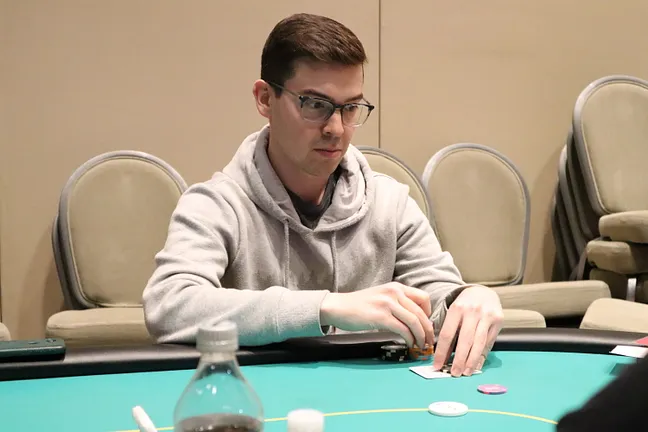 Kevin Rabichow, 6th in chips starting Day 3