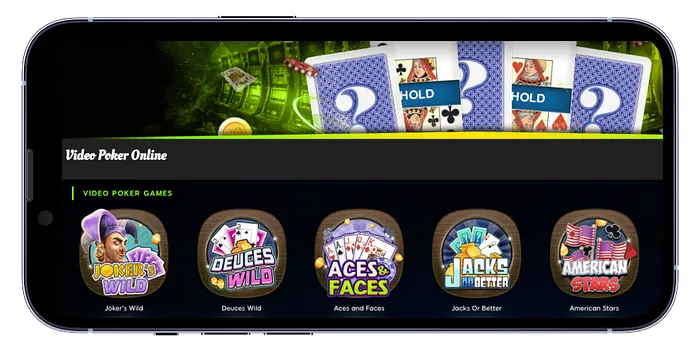 Vídeo poker no celular