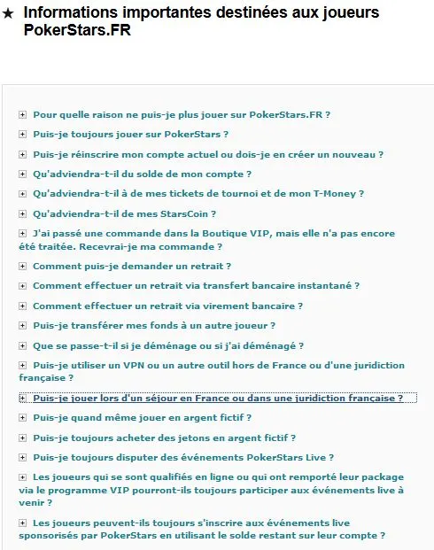 PokerStars.fr interdit aux joueurs hors de France dès le 13 février 101