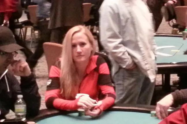 Jamie Kerstetter on Day 1a of the 2013 WSOP Circuit Foxwoods.