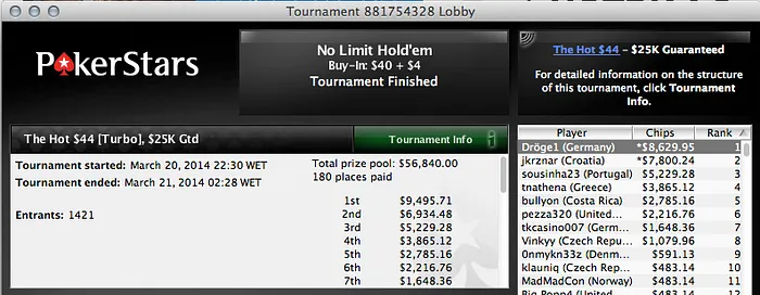 Tomás Paiva,Giovani e Sousinha "Comandam" na PokerStars 102