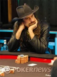 Jesus playing at the  £2,500 HORSE final table