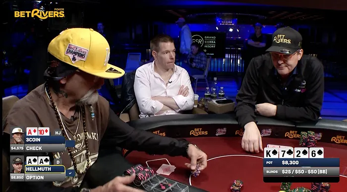 Poker Brat Bests 3Coin on Way to Becoming Big Winner in Hellmuth's Home Game 105