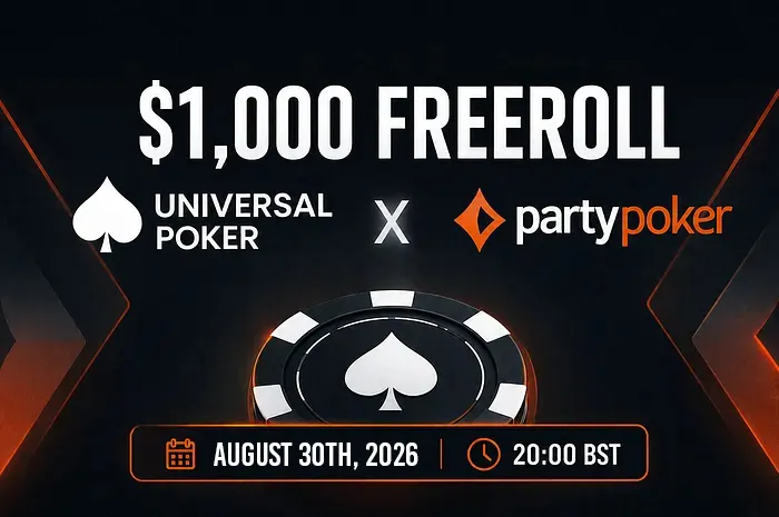 Play the Universal $1,000 Freeroll on PartyPoker on August 30