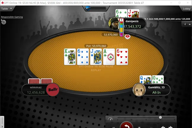 "Gamblitz_13" Eliminated in 3rd Place ($21,467)
