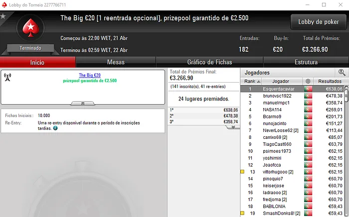 TFundi20 Conquista The Hot BigStack Turbo €50 e Bounty Builder €30 103