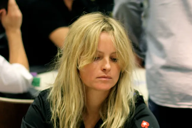 Fatima Moreira de Melo, one of two women left in the Main Event