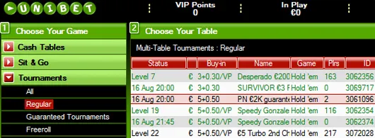 Série de Torneios €2,000 Garantidos na Unibet Poker 101
