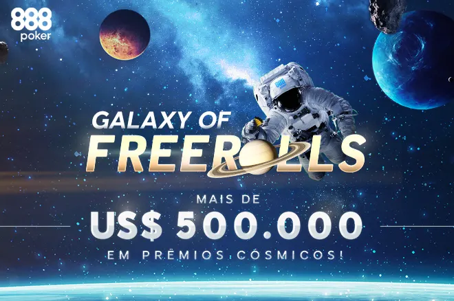 Mais de $500.000 em prêmios grátis na promoção Galáxia de Freerolls do 888poker
