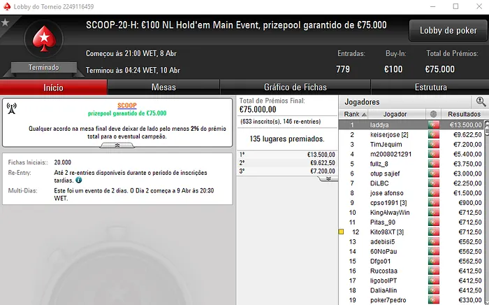 laddya Conquista Main Event High e pwsk o Main Event Low do SCOOP.pt 102