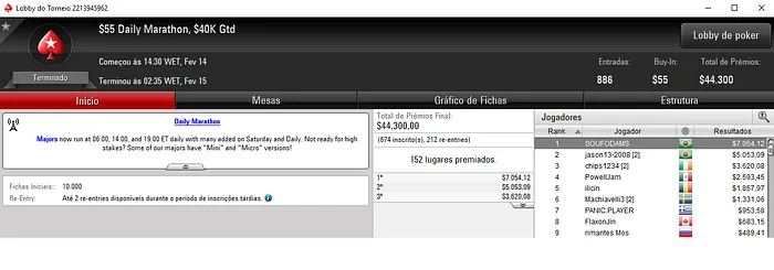 PokerStars: Caio Pessagno 3º no Bounty Builder High Roller & Mais 102