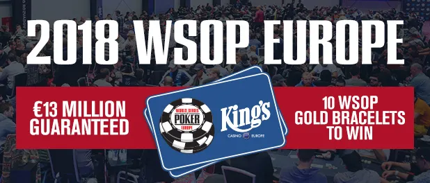 The 2018 WSOPE runs October 9 - November 2