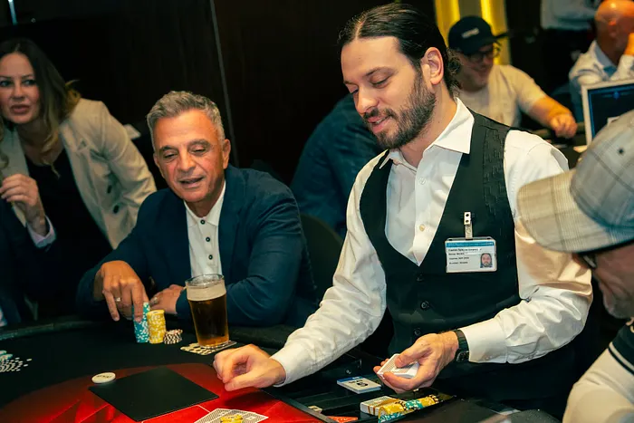 Joe Hachem in action at the Victorian Poker Championship