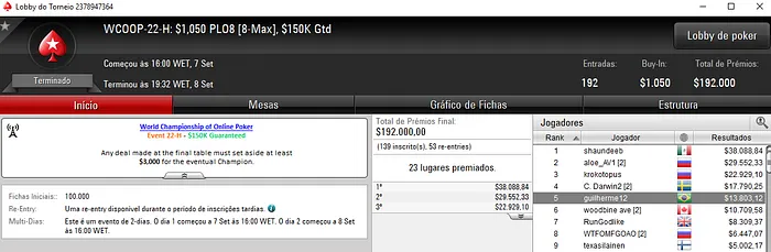 Alex Gelinski Vice no WCOOP #23-Medium (,574) & Mais 105