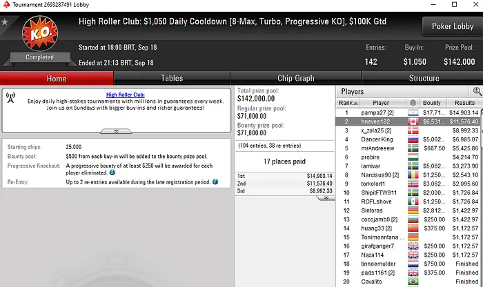 Lobby de poker da PokerStars