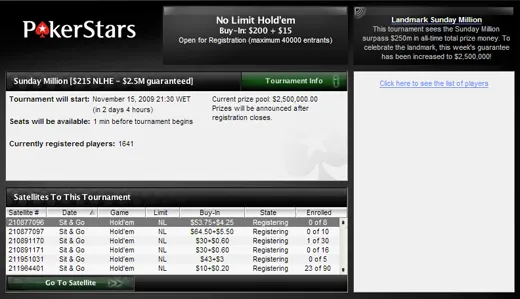 Sunday Million com Prizepool Garantido de ,500,000 101