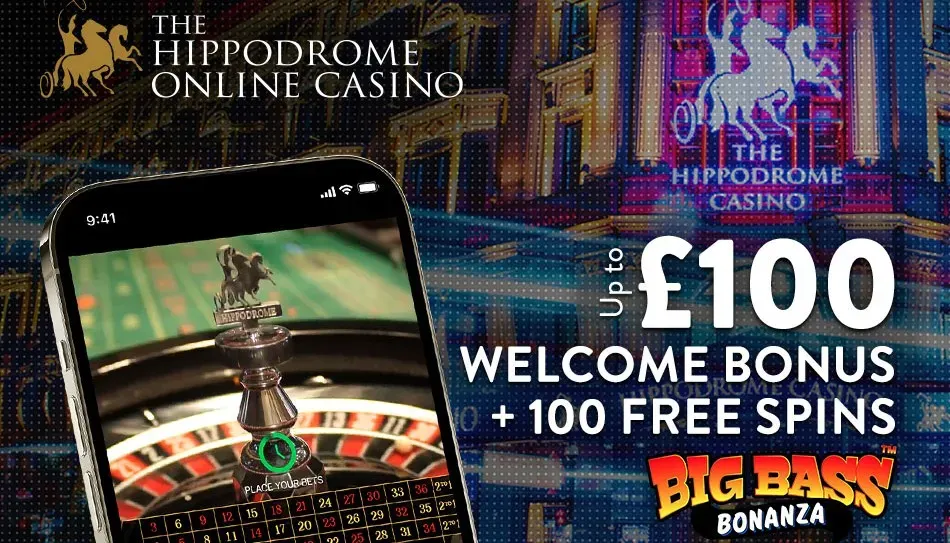 Hippodrome Online Casino Matched-Deposit Welcome Bonus