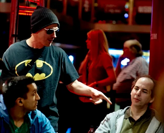 Phil Laak and Allen Kessler yesterday