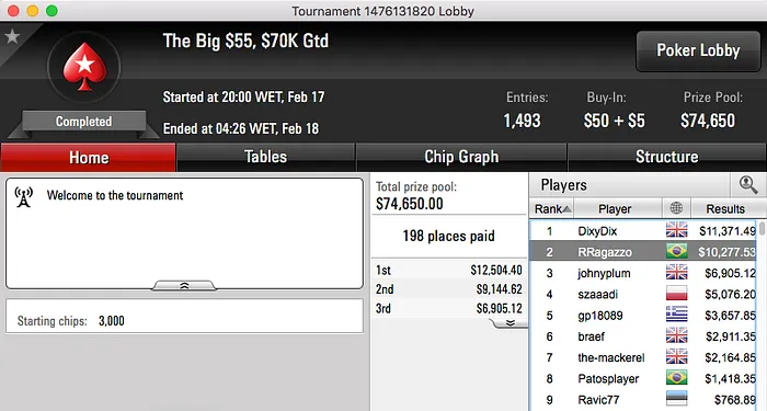 Marco "Salsicha" Alves Brilha no PokerStars & Mais 103