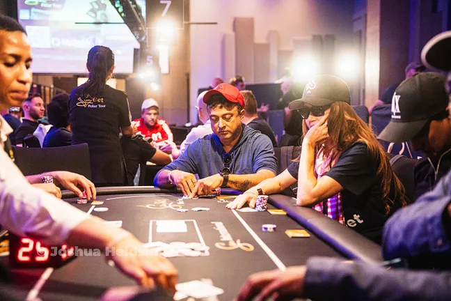 Anand Kumar is third in chips, Shannon Elizabeth also advanced