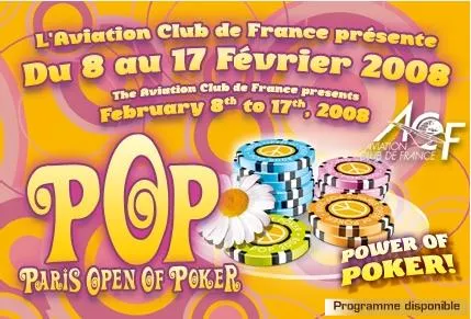Paris Open of Poker du 8 au 17 février 2008 à l'Aviation Club de France 0001