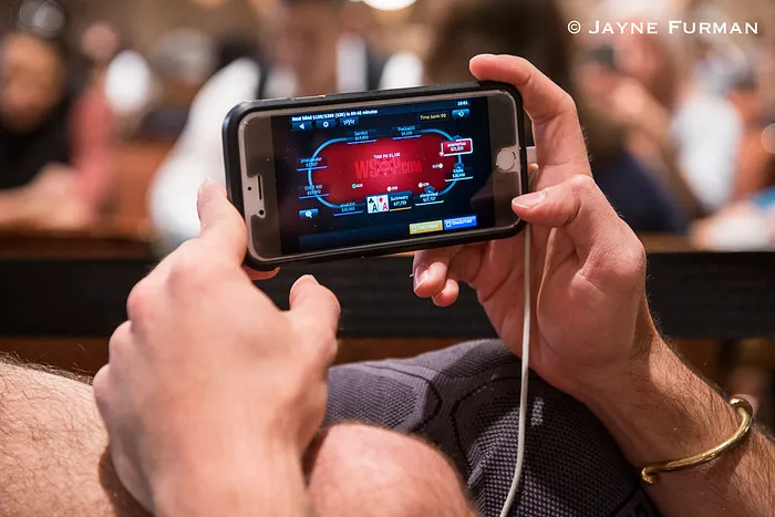 Aaron Massey playing Wsop.com Event 71 and railing Ladies Event 70