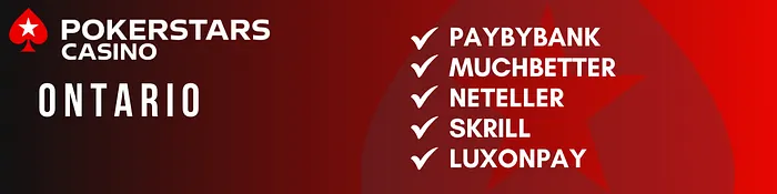 PokerStars Casino ON Payments
