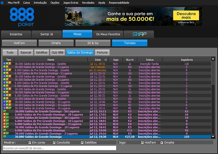 lobby 888poker