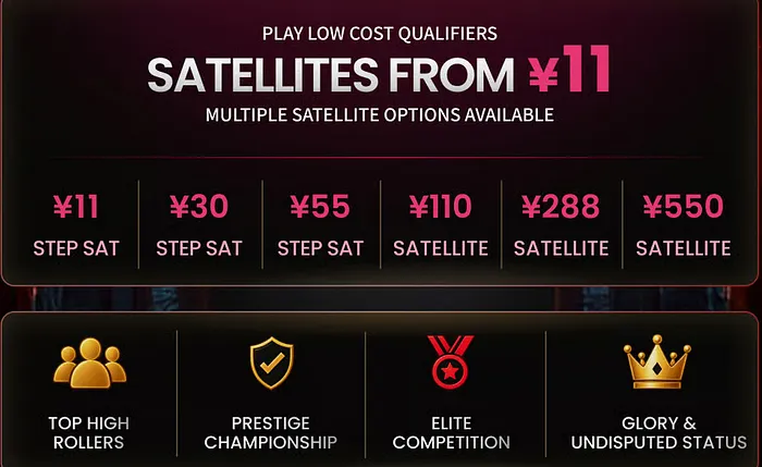 WPT Asia Super High Roller Championship Satellites