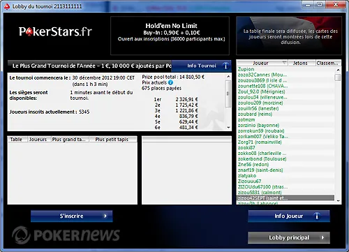 Le "plus grand tournoi de l'année" ce soir sur PokerStars 102