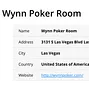 Wynn Poker Room