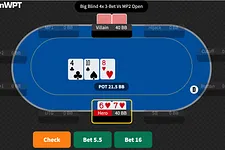 WPT GTO Trainer gives you strategy tips on how to three-bet from the big blind