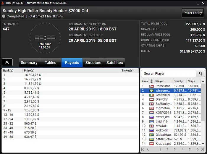 Lobby de poker do partypoker