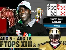 Full Tilt Poker FTOPS XIII Ante Up for Africa : 'warren_aces1' champion 0001