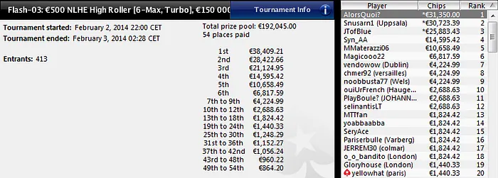 PokerStars Flash Series : l’incroyable doublé de "AlorsQuoi?" 101