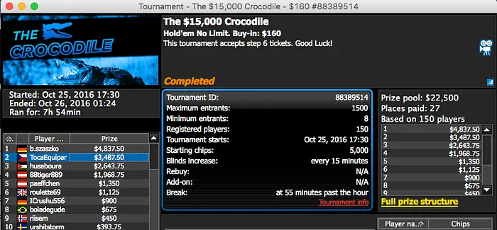 "3 Platas sin Plomo" para João "Naza114" Vieira 102