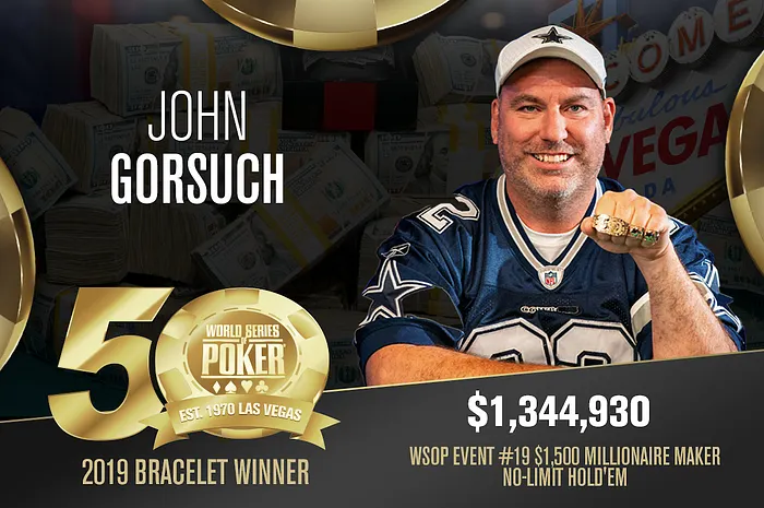John Gorsuch Campeão do Millionaire Maker da WSOP 2019