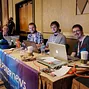PokerNews bloggers Donnie Peters, Remko Rinkema, Josh Bell, and Rich Ryan on Day 2c