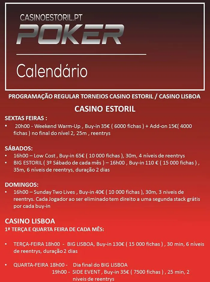 Calendário 2014 Casino Estoril/Lisboa 101