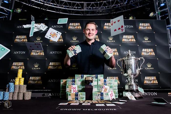Toby Lewis at the 2018 Aussie Millions