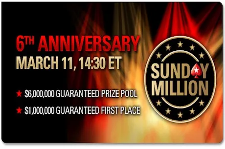 Sunday Million $6M