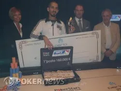 Marco Figuccia riceve il premio da 160,000€