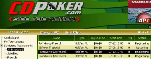 ,000 em Dinheiro e Tickets 0K GTD Para Agarrar na CD Poker! 101