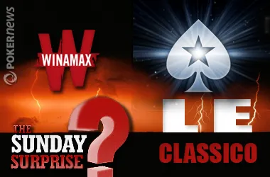 Comparatifs tournois à petits buy-ins (10€) et gros prizepools (50.000€ garantis) Winamax vs PokerStars